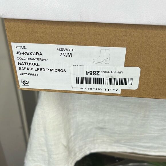 Jessica Simpson Womens Rexura Ankle Booties in Natural Safari New 7.5 - Picture 2 of 5